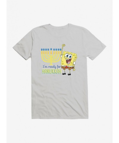 Discount Sale SpongeBob SquarePants I'm Ready For Hanukkah T-Shirt $7.84 T-Shirts