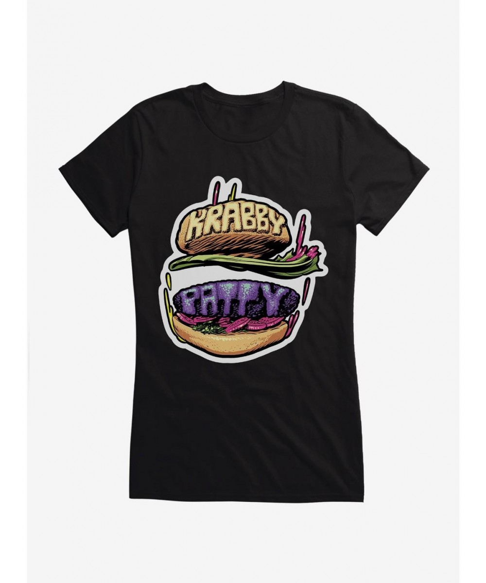 Unique SpongeBob SquarePants Krabby Patty Icon Girls T-Shirt $6.97 T-Shirts