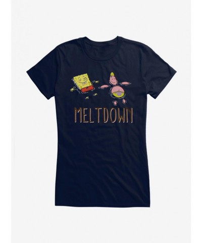 Hot Selling SpongeBob Meltdown Relax Girls T-Shirt $7.97 T-Shirts