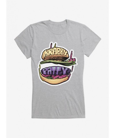 Unique SpongeBob SquarePants Krabby Patty Icon Girls T-Shirt $6.97 T-Shirts