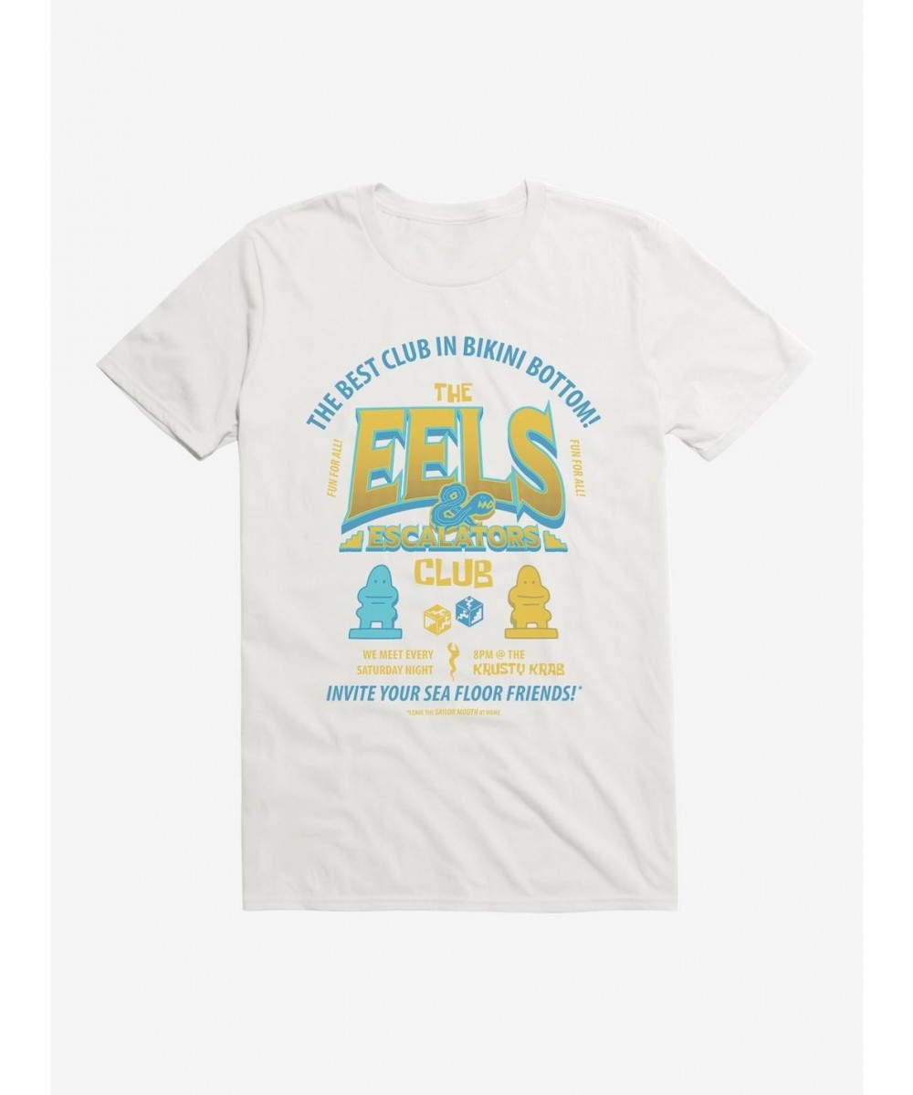 Pre-sale Discount SpongeBob SquarePants The Eels & Escalators Club T-Shirt $9.18 T-Shirts