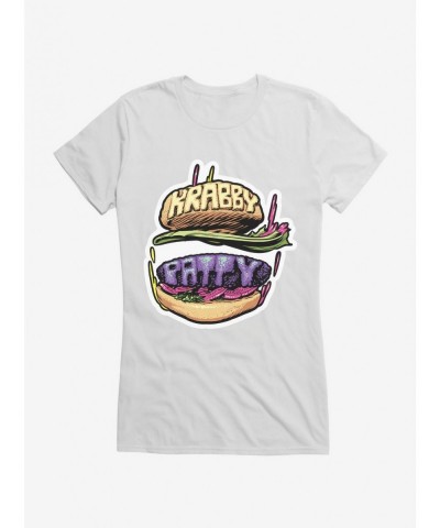 Unique SpongeBob SquarePants Krabby Patty Icon Girls T-Shirt $6.97 T-Shirts