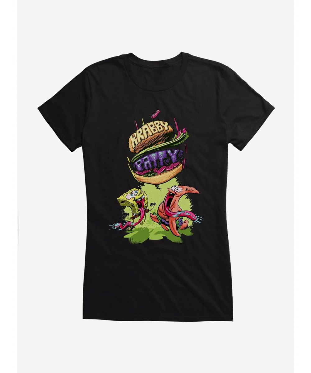 Fashion SpongeBob SquarePants Krabby Patty Dash Girls T-Shirt $9.76 T-Shirts