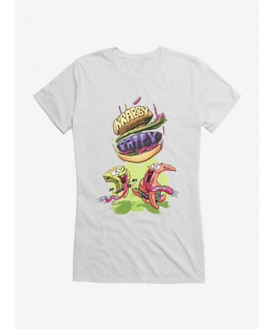 Fashion SpongeBob SquarePants Krabby Patty Dash Girls T-Shirt $9.76 T-Shirts