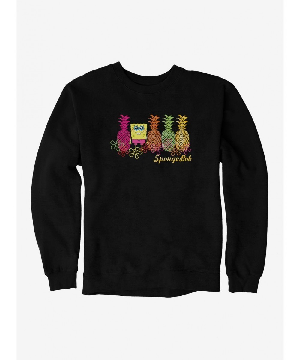 Premium SpongeBob SquarePants Pineapple Lineup Sweatshirt $10.04 Sweatshirts