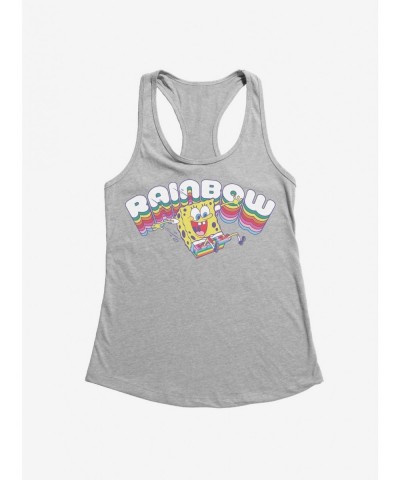 Flash Sale SpongeBob SquarePants Rainbow Girls Tank $7.97 Tanks