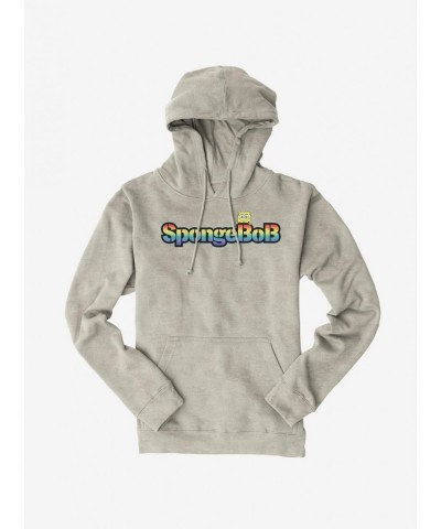 Absolute Discount SpongeBob SquarePants Rainbow Logo Hoodie $16.88 Hoodies