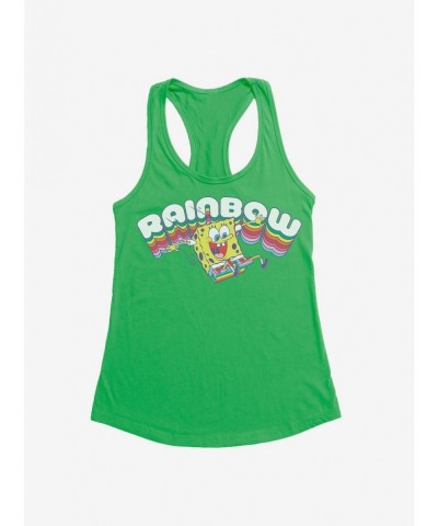 Flash Sale SpongeBob SquarePants Rainbow Girls Tank $7.97 Tanks