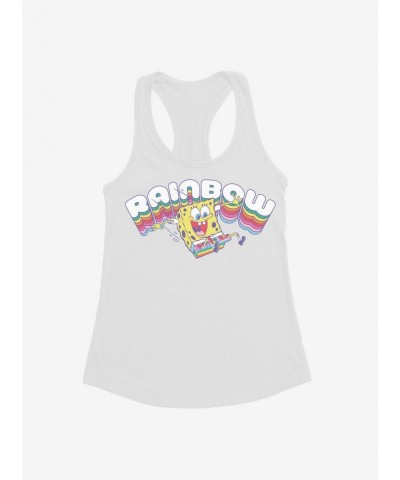 Flash Sale SpongeBob SquarePants Rainbow Girls Tank $7.97 Tanks