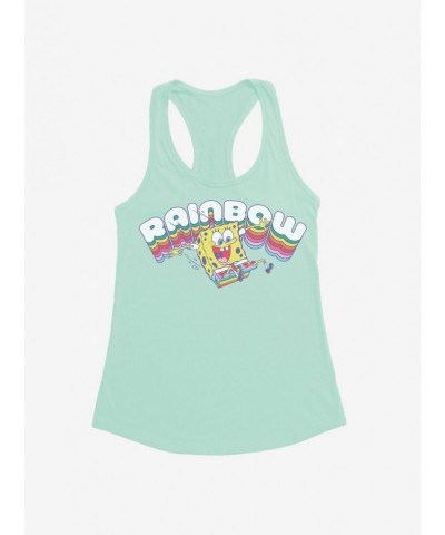 Flash Sale SpongeBob SquarePants Rainbow Girls Tank $7.97 Tanks