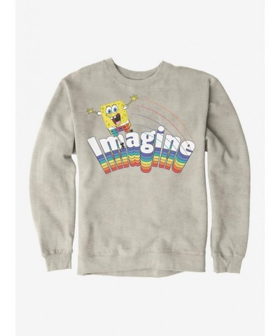 New Arrival SpongeBob SquarePants Imagine Rainbow Sweatshirt $11.22 Sweatshirts