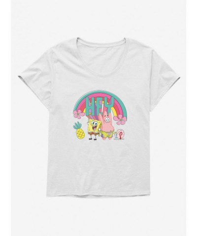 Exclusive SpongeBob SquarePants Hey Dynamic Duo Girls T-Shirt Plus Size $8.85 T-Shirts