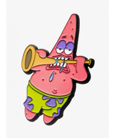 Fashion Spongebob Squarepants Patrick Trombone Pin $10.99 Pins