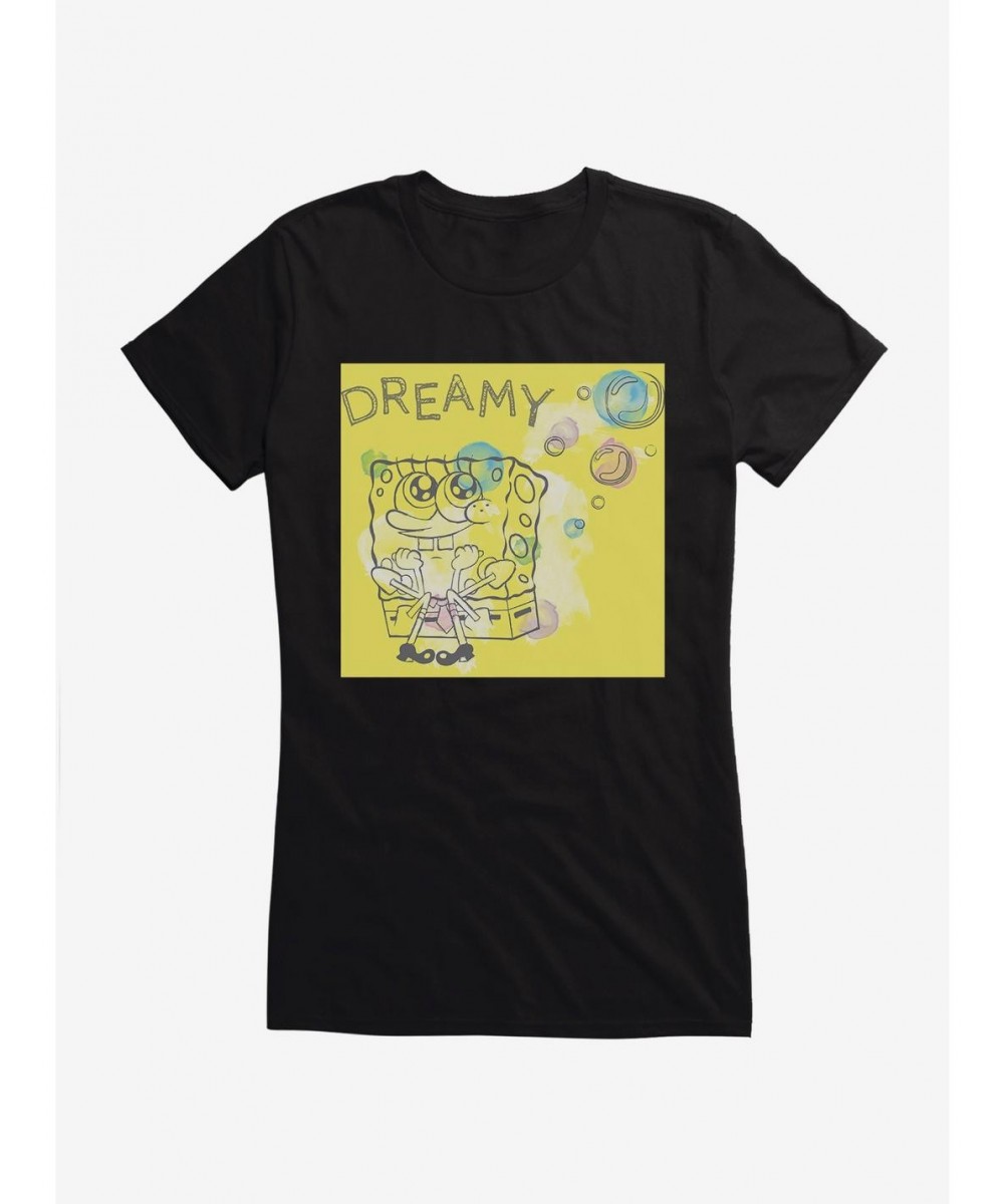 Pre-sale SpongeBob SquarePants Dreamy Sponge Girls T-Shirt $9.56 T-Shirts