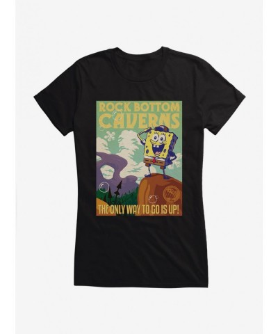 Fashion SpongeBob SquarePants Rock Bottom Caverns Girls T-Shirt $9.36 T-Shirts