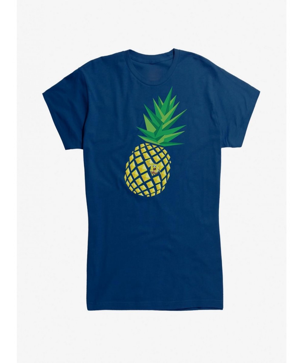 Seasonal Sale Spongebob Squarepants Pineapple Girls T-Shirt $8.57 T-Shirts