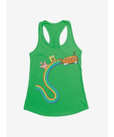 Flash Sale SpongeBob SquarePants Rainbow Bus Girls Tank $8.96 Tanks