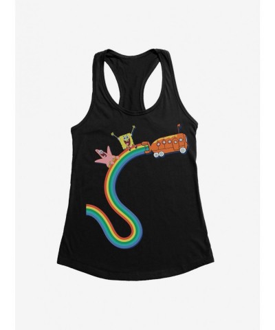 Flash Sale SpongeBob SquarePants Rainbow Bus Girls Tank $8.96 Tanks