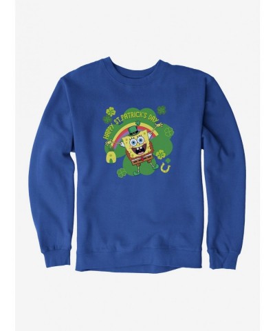 Hot Selling SpongeBob SquarePants Happy St. Patrick's Day Sweatshirt $12.40 Sweatshirts