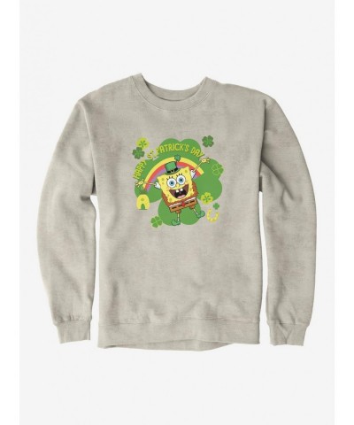 Hot Selling SpongeBob SquarePants Happy St. Patrick's Day Sweatshirt $12.40 Sweatshirts