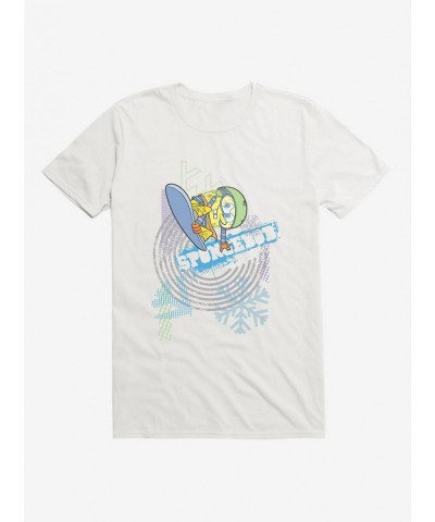 Discount SpongeBob SquarePants Snowboard Tricks T-Shirt $7.46 T-Shirts