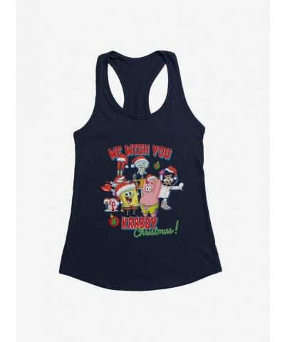 Clearance SpongeBob SquarePants Krabby Christmas Girls Tank $7.57 Tanks