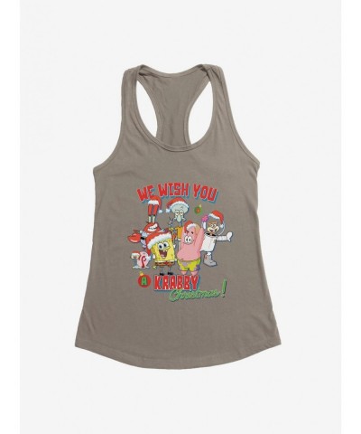 Clearance SpongeBob SquarePants Krabby Christmas Girls Tank $7.57 Tanks