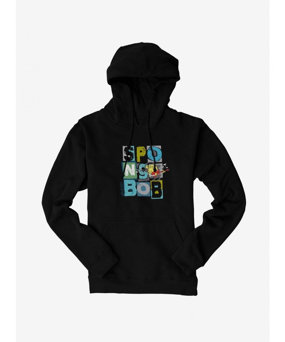 Low Price SpongeBob SquarePants Guitar Rocking Out Hoodie $13.29 Hoodies