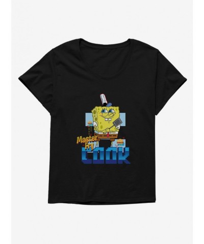 Pre-sale SpongeBob SquarePants Master Fry Cook Girls T-Shirt Plus Size $10.76 T-Shirts