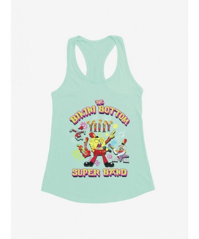 Hot Sale SpongeBob SquarePants Bikini Bottom Super Band Girls Tank $8.37 Tanks