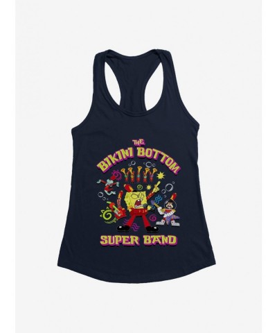 Hot Sale SpongeBob SquarePants Bikini Bottom Super Band Girls Tank $8.37 Tanks