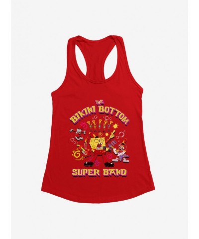 Hot Sale SpongeBob SquarePants Bikini Bottom Super Band Girls Tank $8.37 Tanks