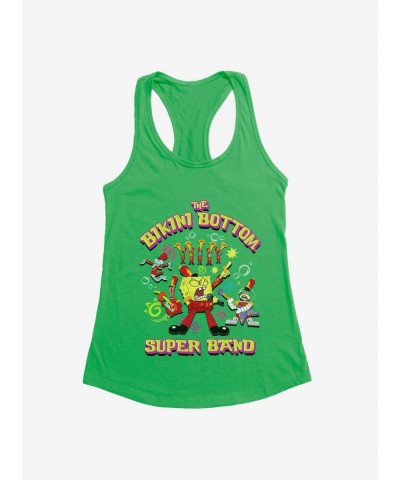 Hot Sale SpongeBob SquarePants Bikini Bottom Super Band Girls Tank $8.37 Tanks