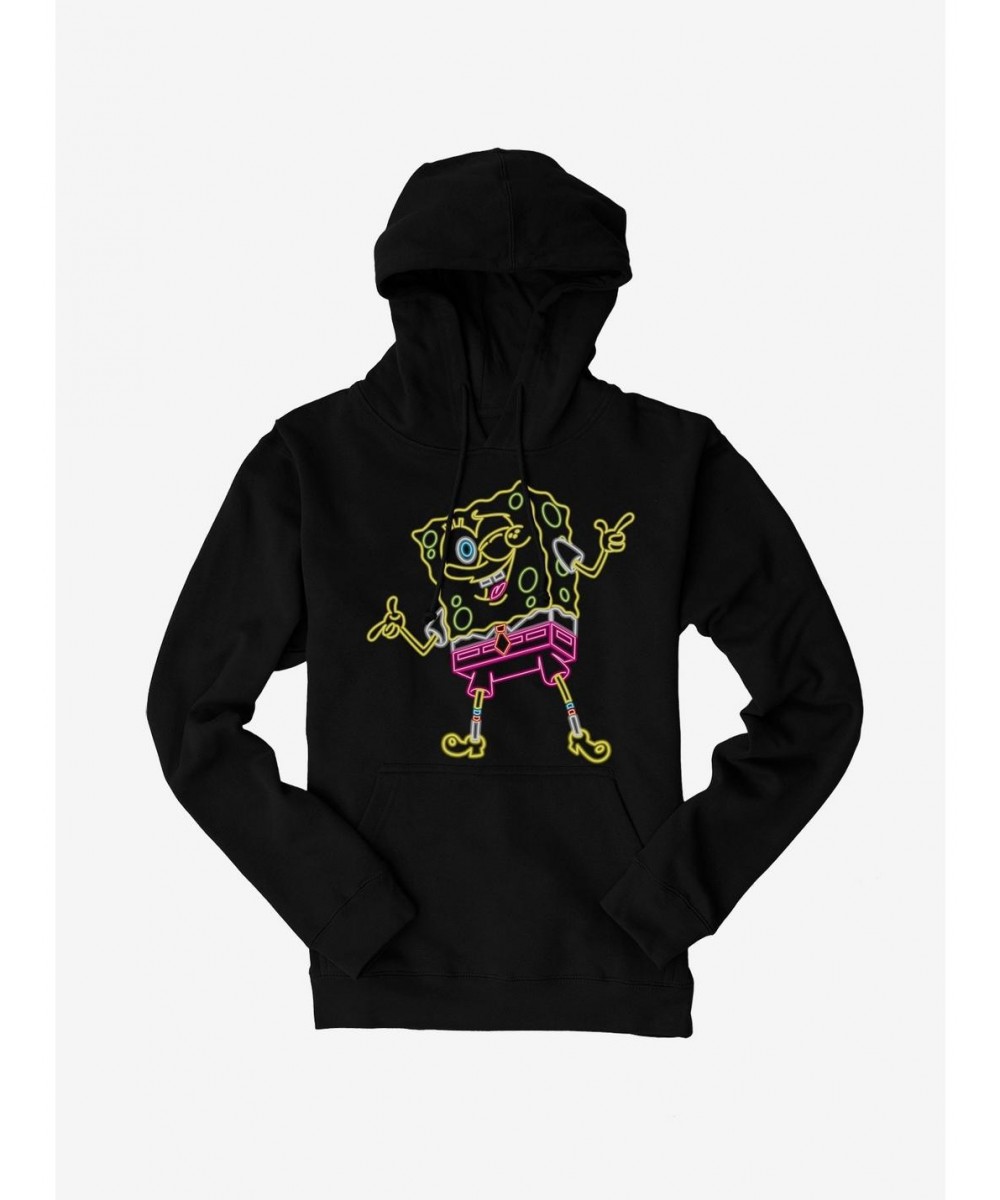 Sale Item SpongeBob SquarePants Neon Finger Guns Hoodie $13.29 Hoodies