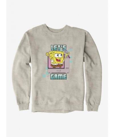 Exclusive Price SpongeBob SquarePants Lets Game Spatula Sweatshirt $12.40 Sweatshirts