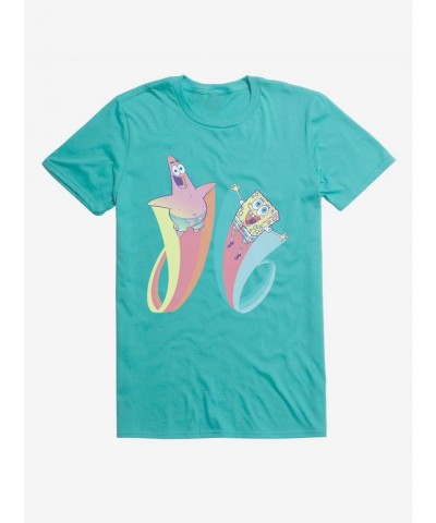 Absolute Discount Spongebob Squarepants Patrick Rainbow Jump T-Shirt $6.88 T-Shirts