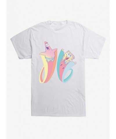 Absolute Discount Spongebob Squarepants Patrick Rainbow Jump T-Shirt $6.88 T-Shirts