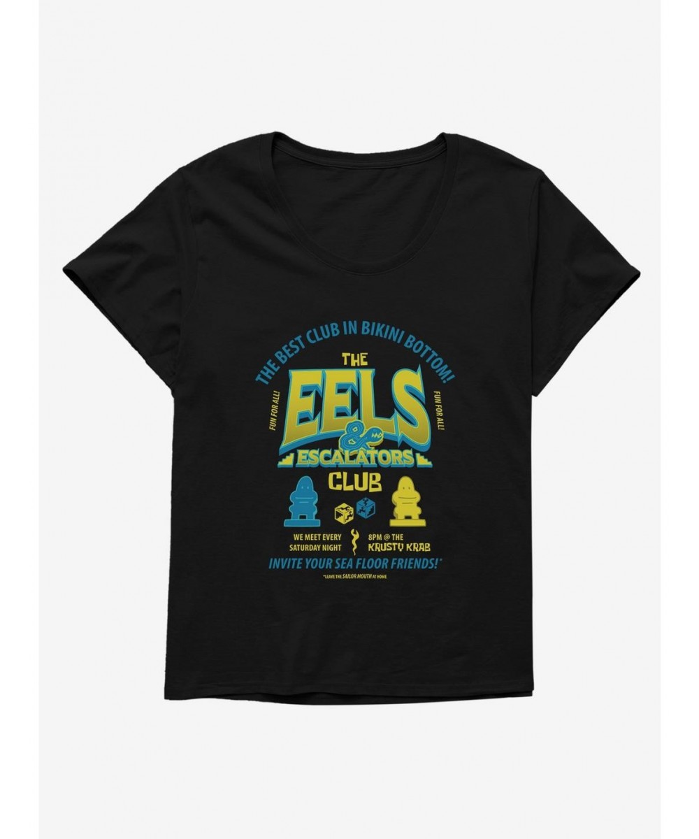 Best Deal SpongeBob SquarePants The Eels & Escalators Club Girls T-Shirt Plus Size $6.94 T-Shirts