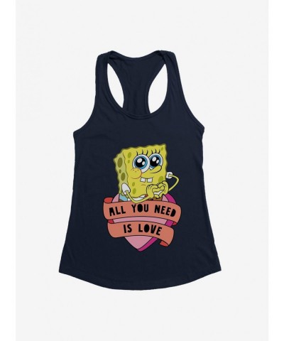 Exclusive SpongeBob SquarePants All You Need Is Love Heart Girls Tank $8.17 Tanks