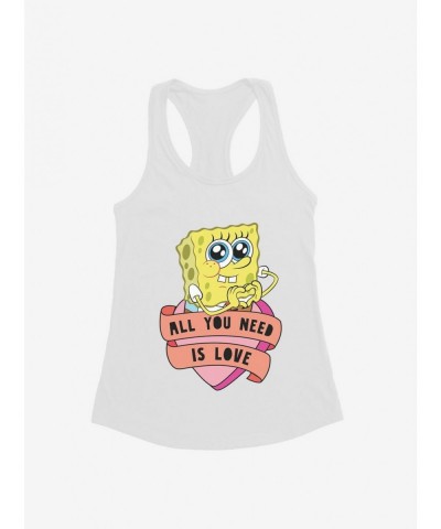 Exclusive SpongeBob SquarePants All You Need Is Love Heart Girls Tank $8.17 Tanks