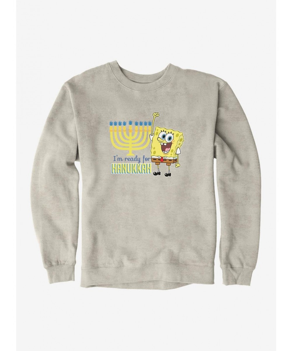 Value Item SpongeBob SquarePants I'm Ready For Hanukkah Sweatshirt $13.58 Sweatshirts