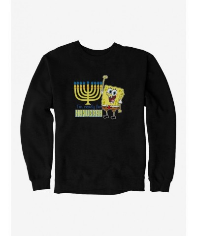 Value Item SpongeBob SquarePants I'm Ready For Hanukkah Sweatshirt $13.58 Sweatshirts