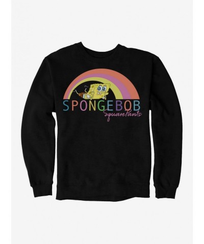 Cheap Sale SpongeBob SquarePants Under Rainbow Sweatshirt $10.04 Sweatshirts