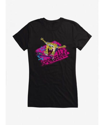 Low Price SpongeBob SquarePants It's SpongeBob Dance Girls T-Shirt $8.17 T-Shirts