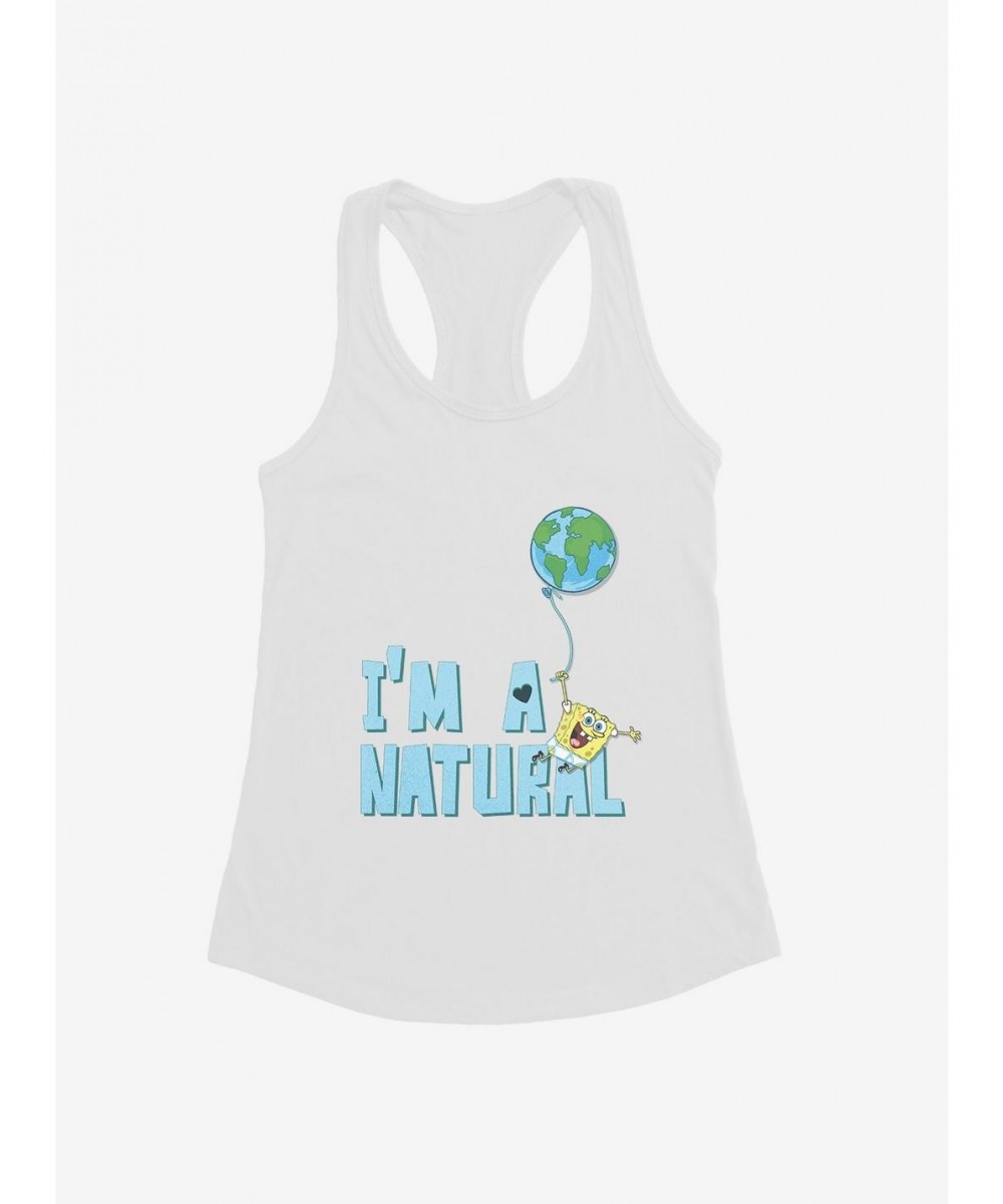 Crazy Deals SpongeBob SquarePants Earth Day I'm A Natural Girls Tank $6.77 Tanks