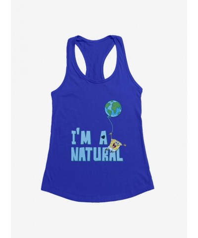 Crazy Deals SpongeBob SquarePants Earth Day I'm A Natural Girls Tank $6.77 Tanks