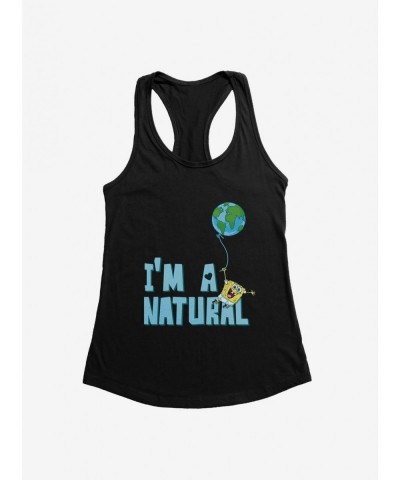 Crazy Deals SpongeBob SquarePants Earth Day I'm A Natural Girls Tank $6.77 Tanks