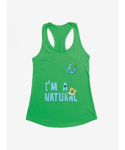 Crazy Deals SpongeBob SquarePants Earth Day I'm A Natural Girls Tank $6.77 Tanks