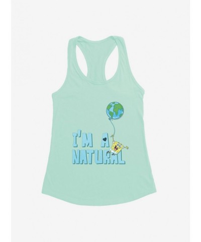 Crazy Deals SpongeBob SquarePants Earth Day I'm A Natural Girls Tank $6.77 Tanks