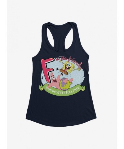 Absolute Discount SpongeBob SquarePants F Is For Friends Girls Tank $7.97 Tanks